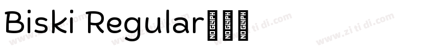Biski Regular字体转换